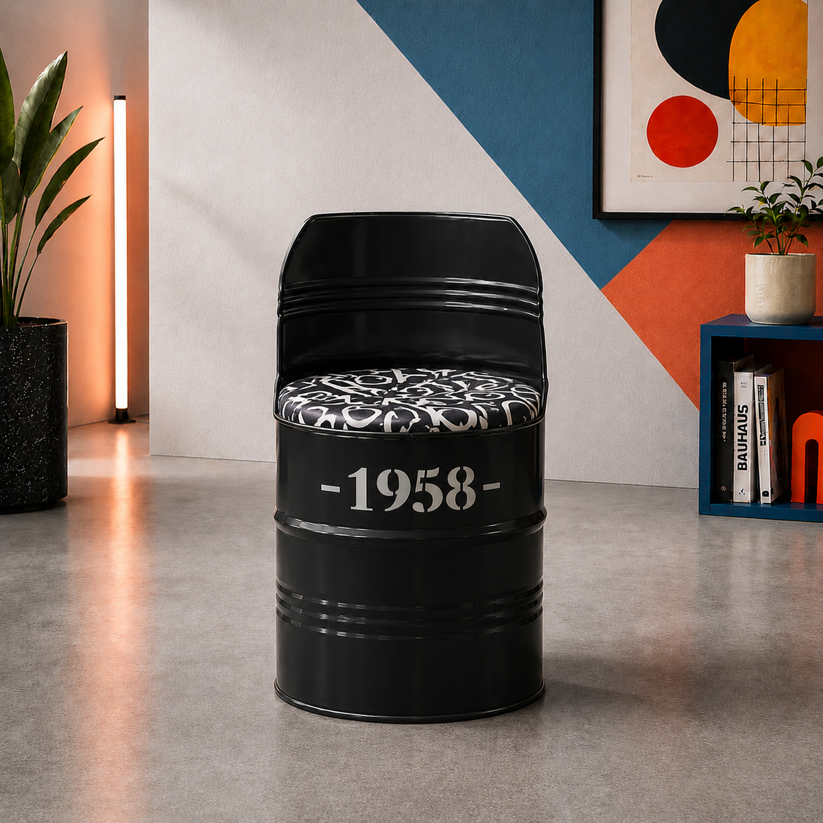 Retro Barrel Chair