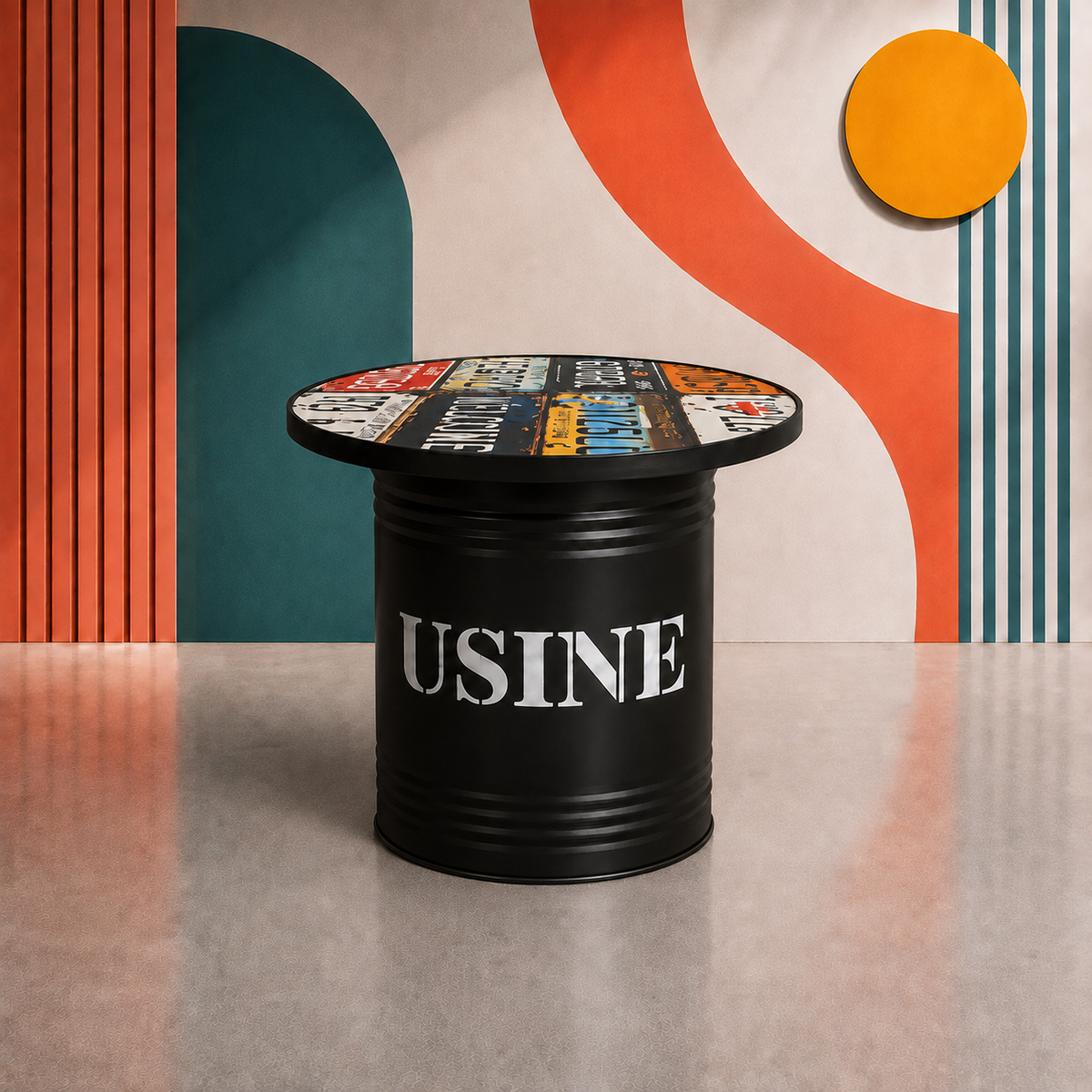Retro Barrel Table