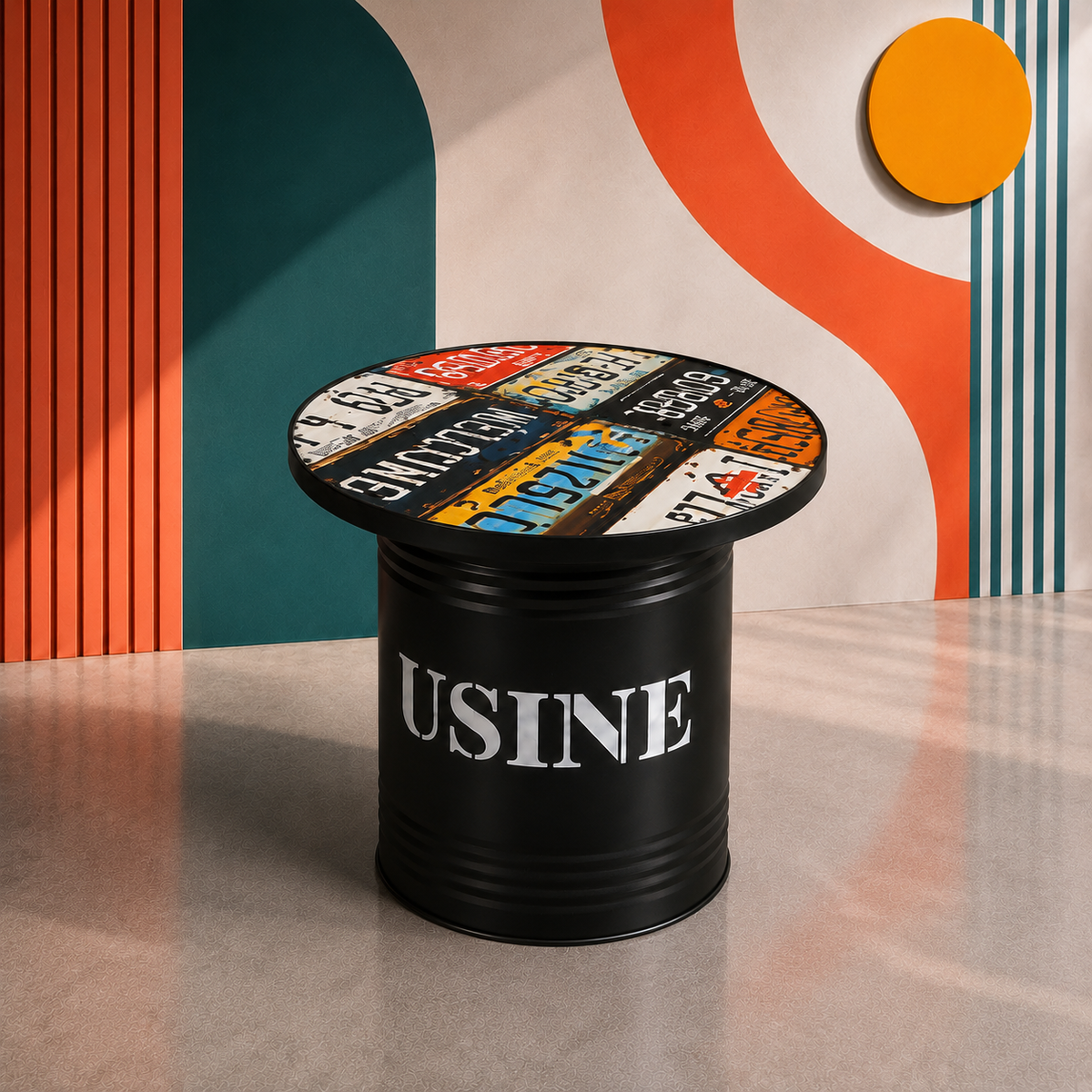 Retro Barrel Table