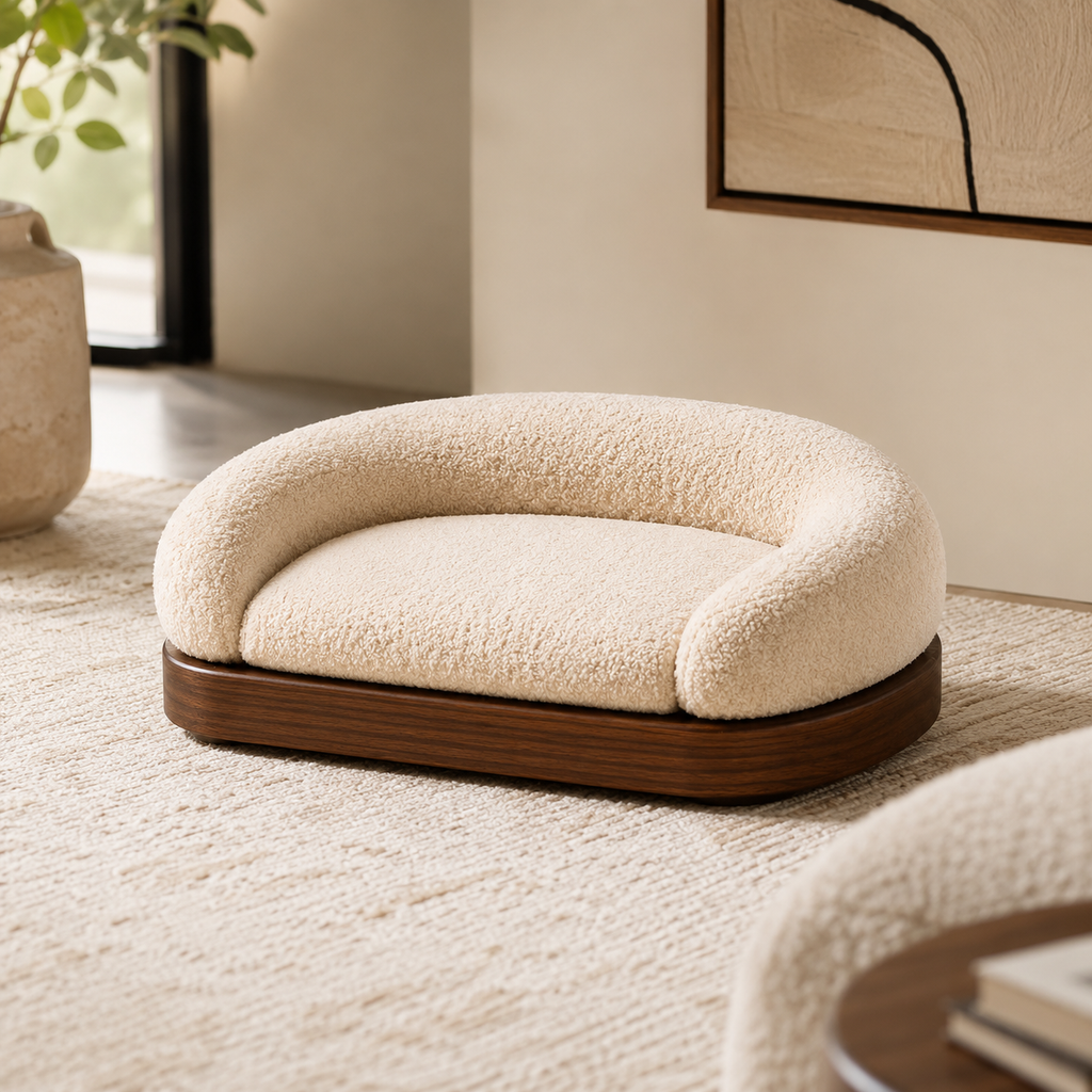 CozyNest Plush Pet Sofa Bed