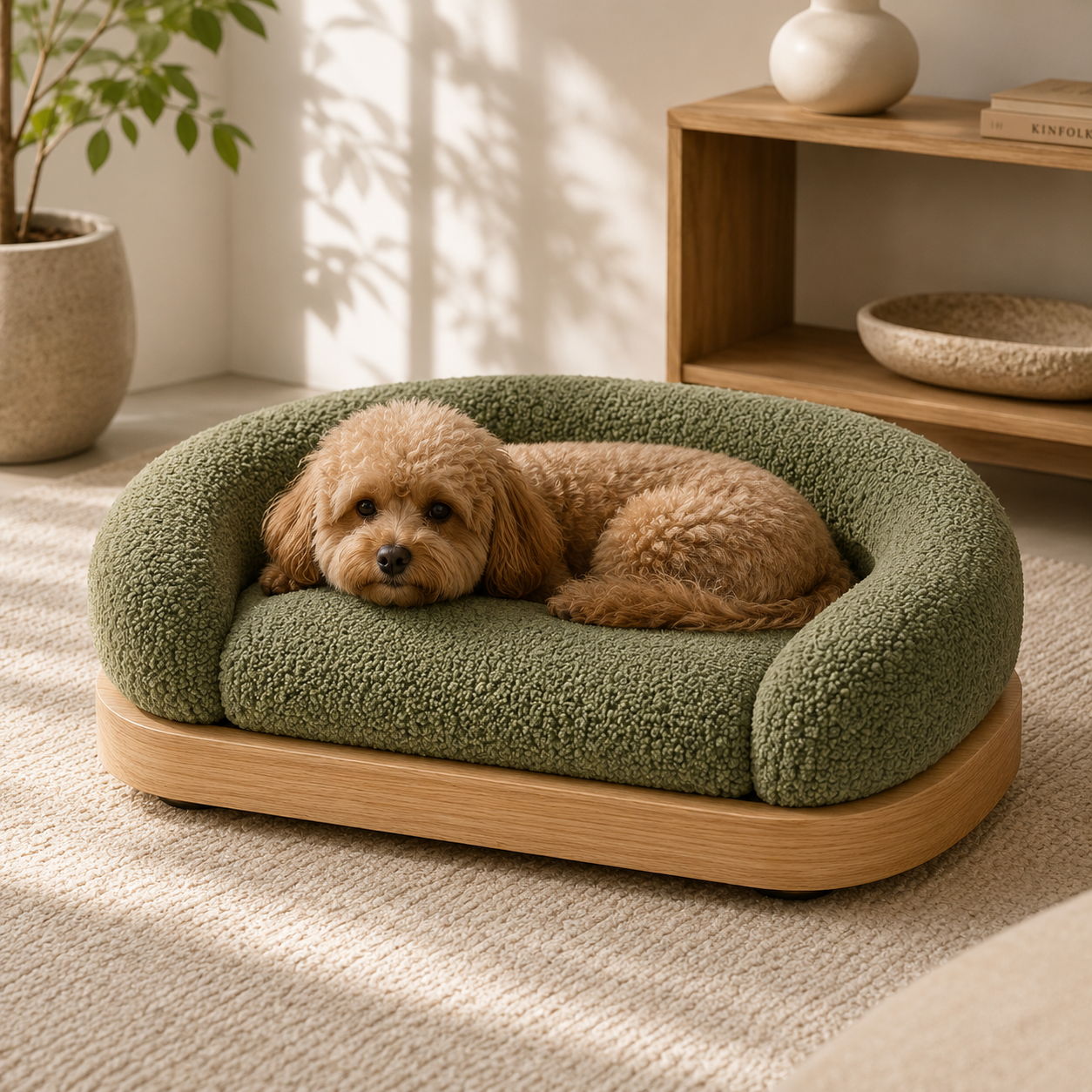 CozyNest Plush Pet Sofa Bed