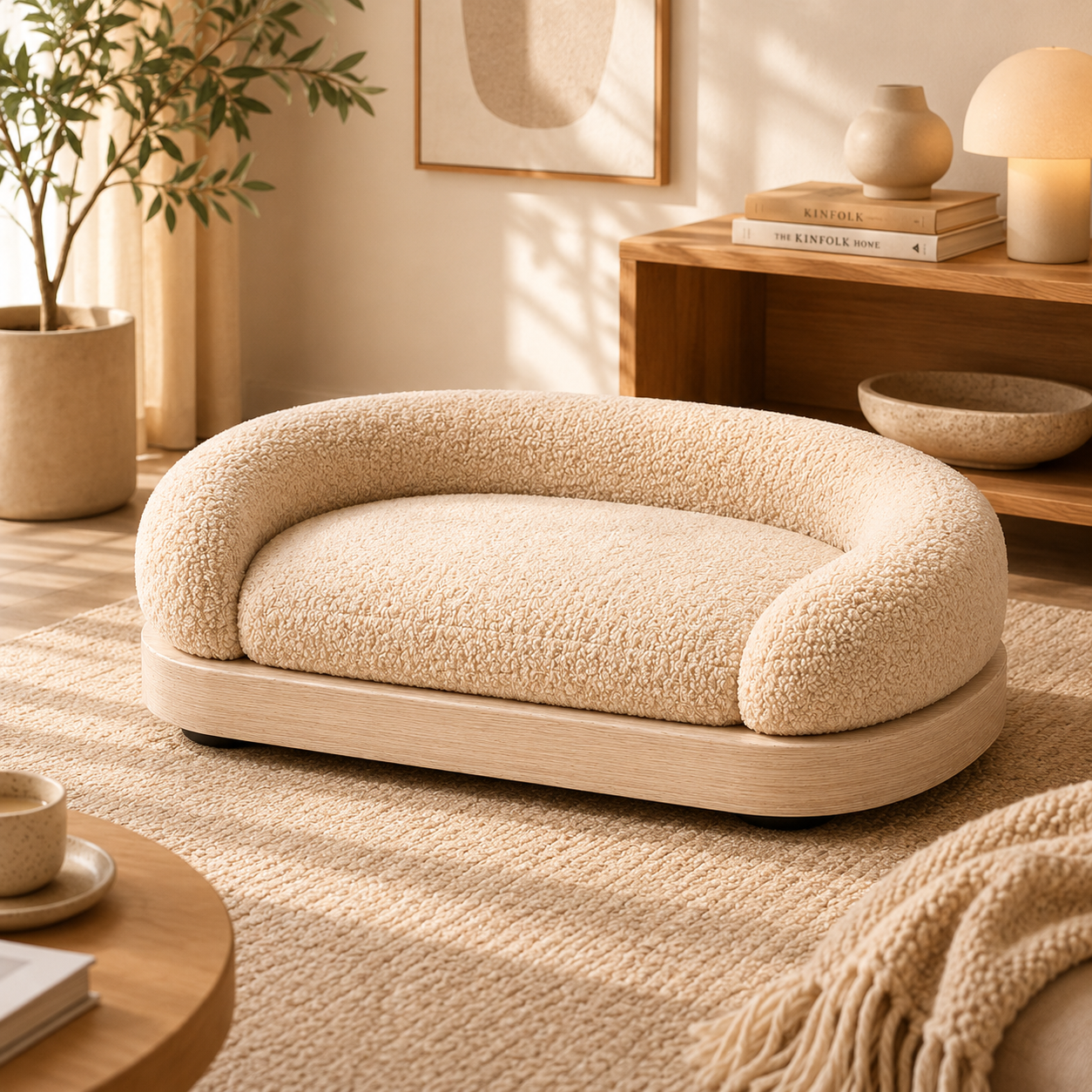 CozyNest Plush Pet Sofa Bed