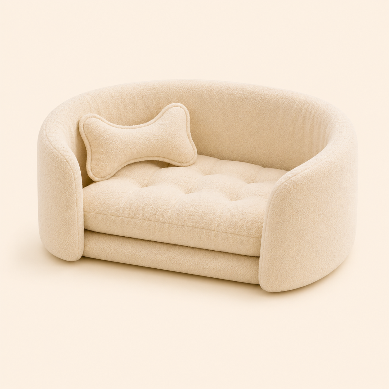 CozyCloud Plush Pet Sofa Bed