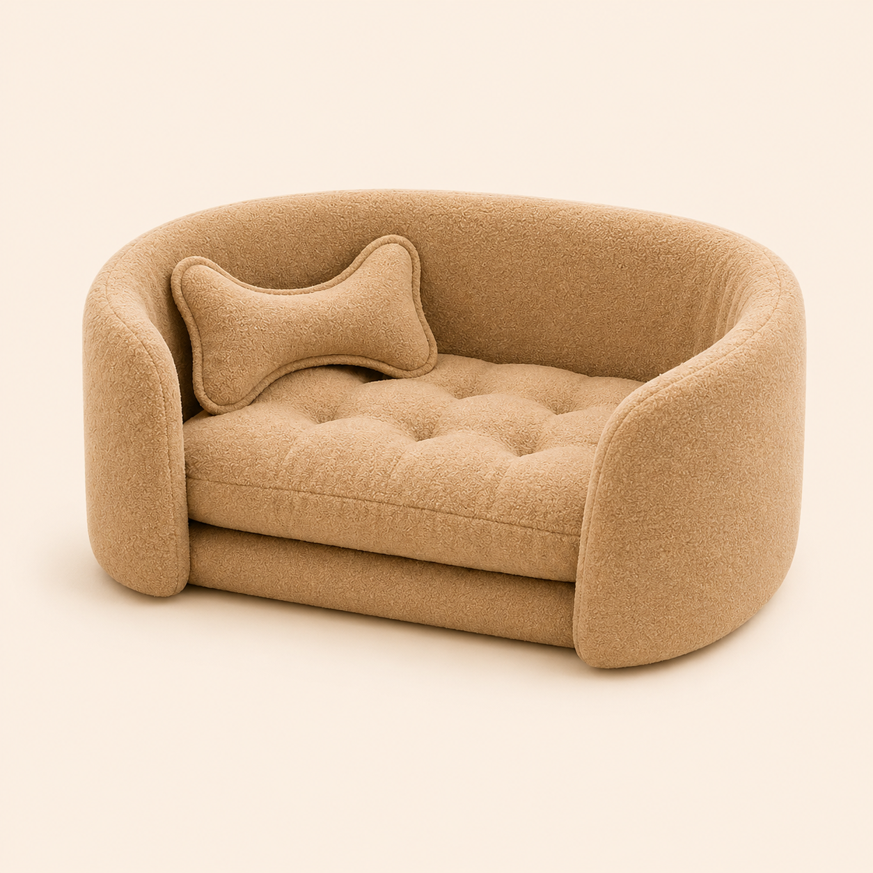 CozyCloud Plush Pet Sofa Bed
