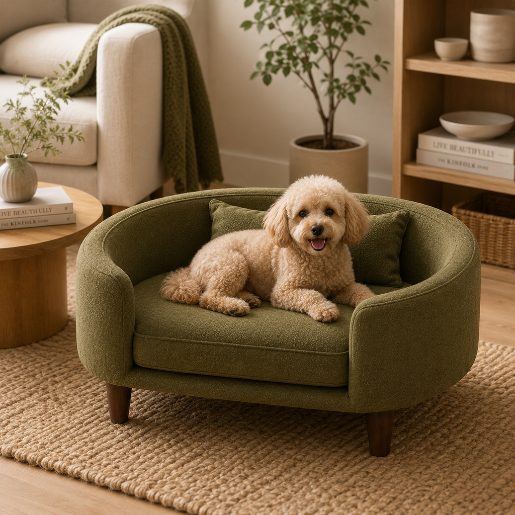 Haven Round Elevated Pet Bed