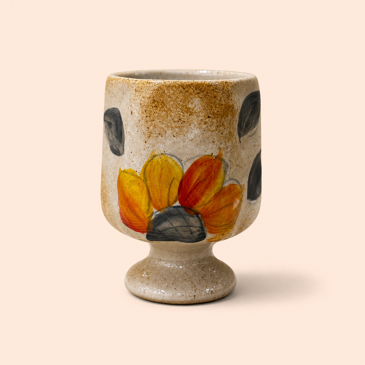 Handmade Sunflower Goblet