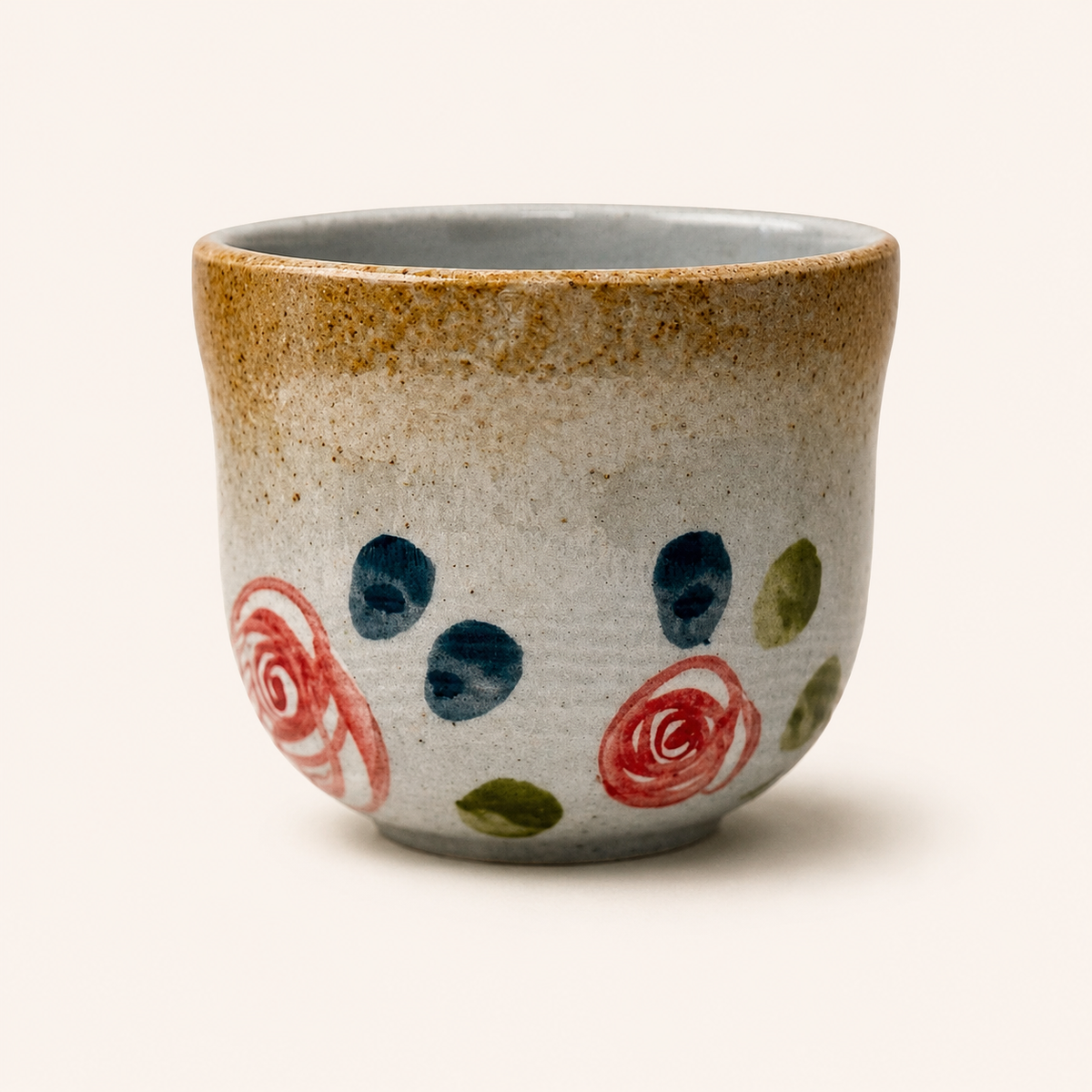 Handmade Rose Large Ceramic Cup