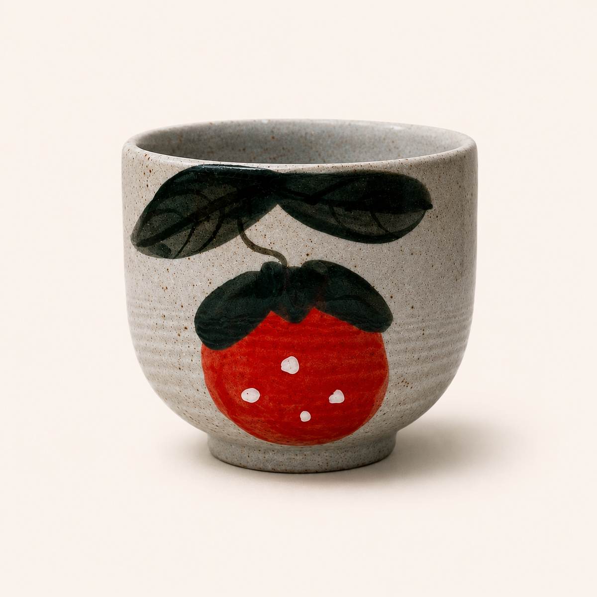 Handmade Strawberry Small Ceramic Cup