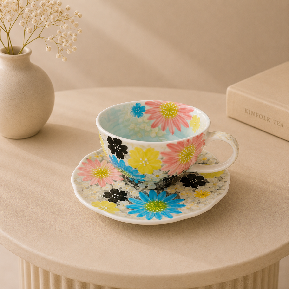 Handmade Multicolor Petal Coffee Cup