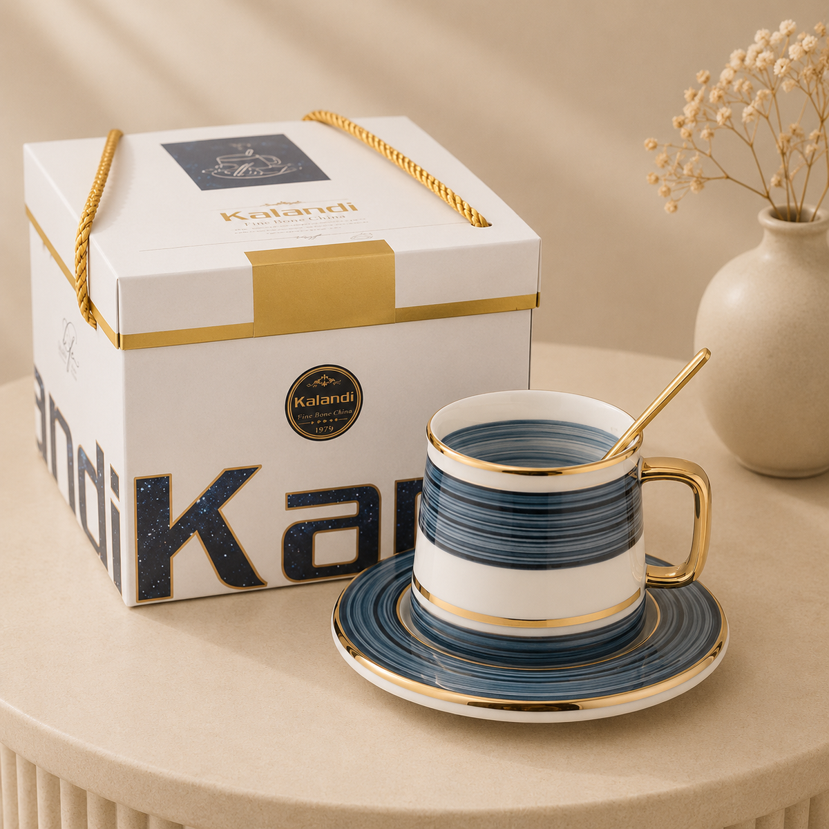 English Lake Blue Breakfast Cup