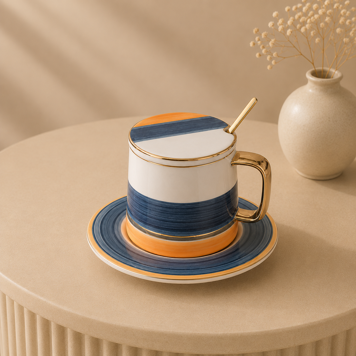 Haidian Blue Breakfast Cup