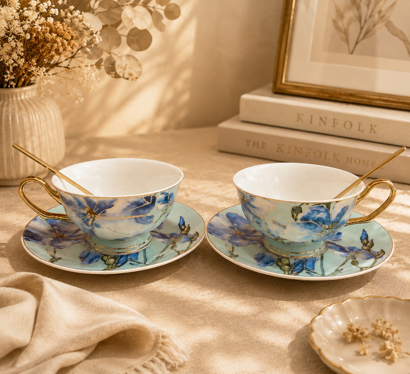 Iris Coffee Pair Cups Set of 2
