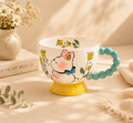 Handmade White Rabbit Breakfast Cup (420ml)