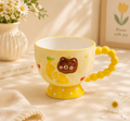 Handmade Yellow Bear Breakfast Cup (420ml)