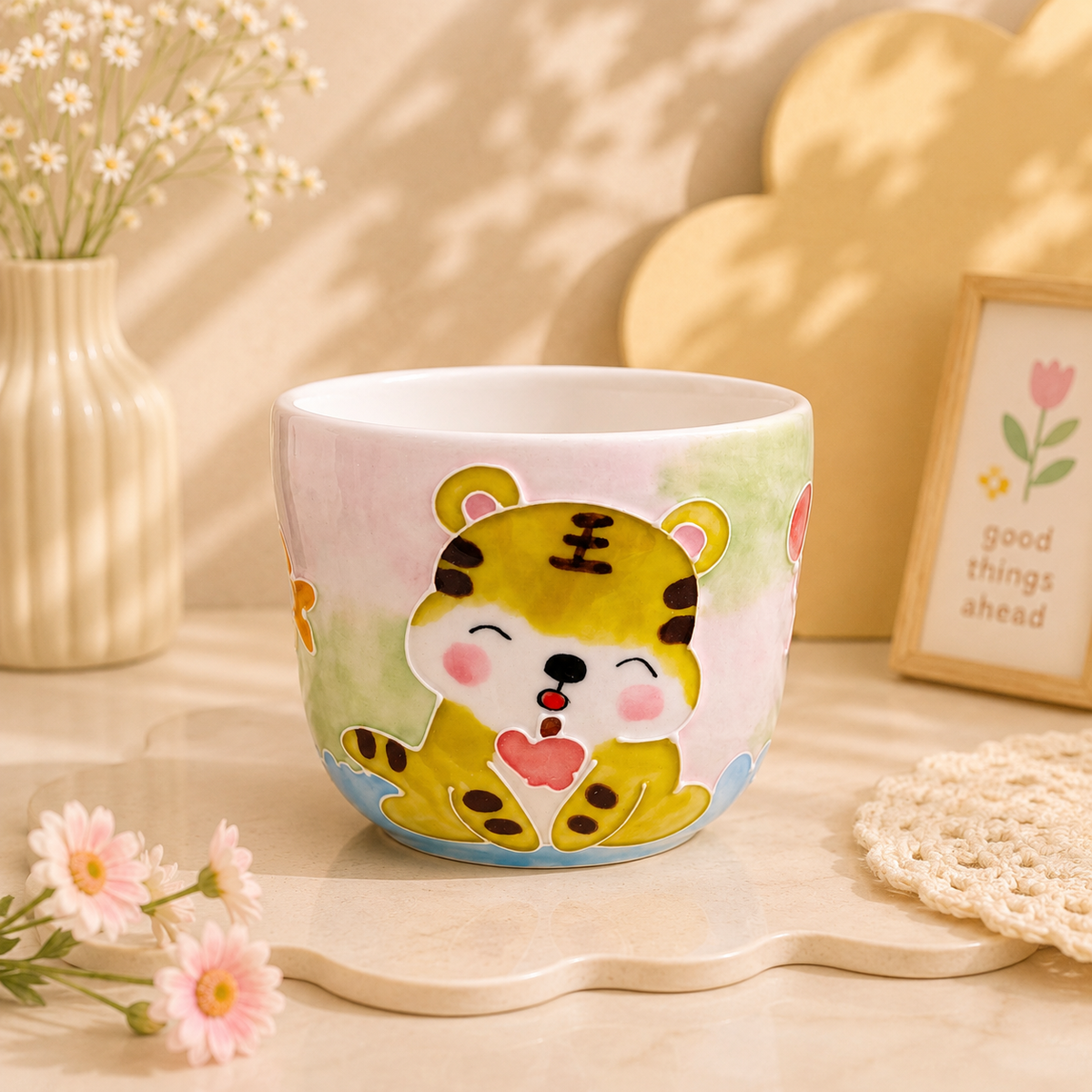 Handmade Tiger Gourd Cup