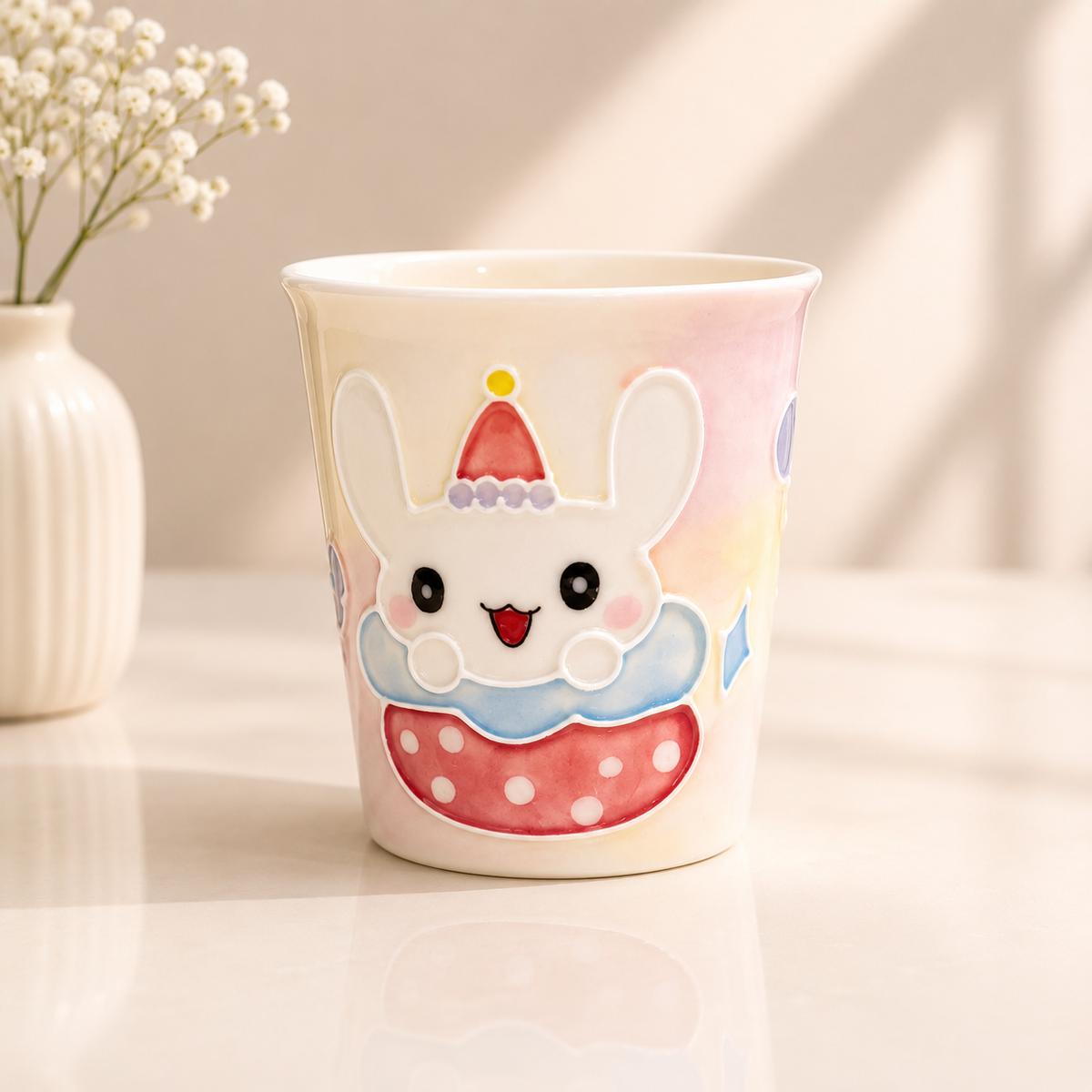 Handmade Circus Bunny Mini Cup