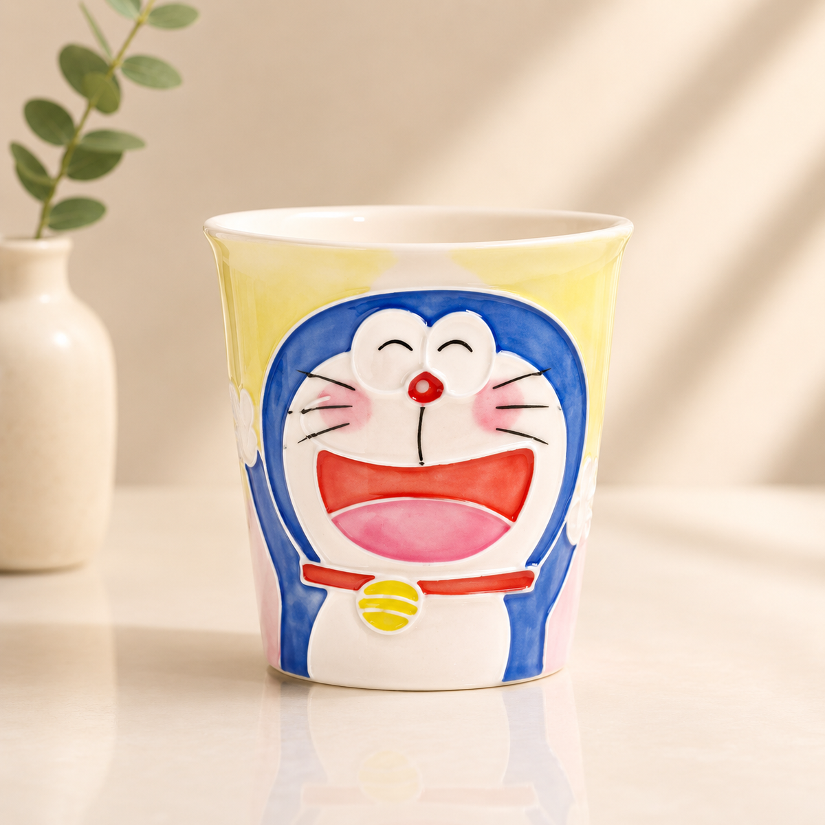 Handmade Laughing Doraemon Mini Cup