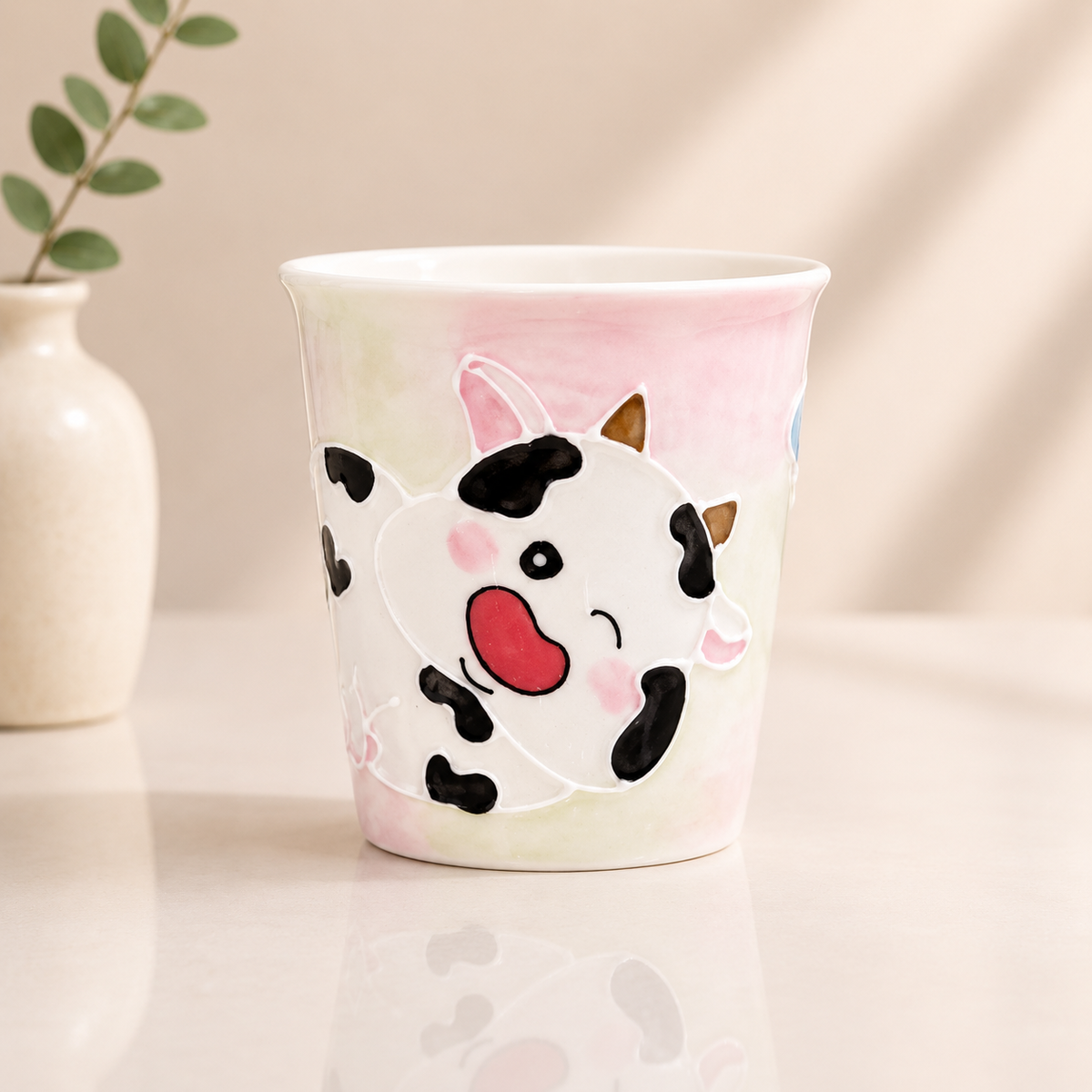 Handmade Cow Mini Cup