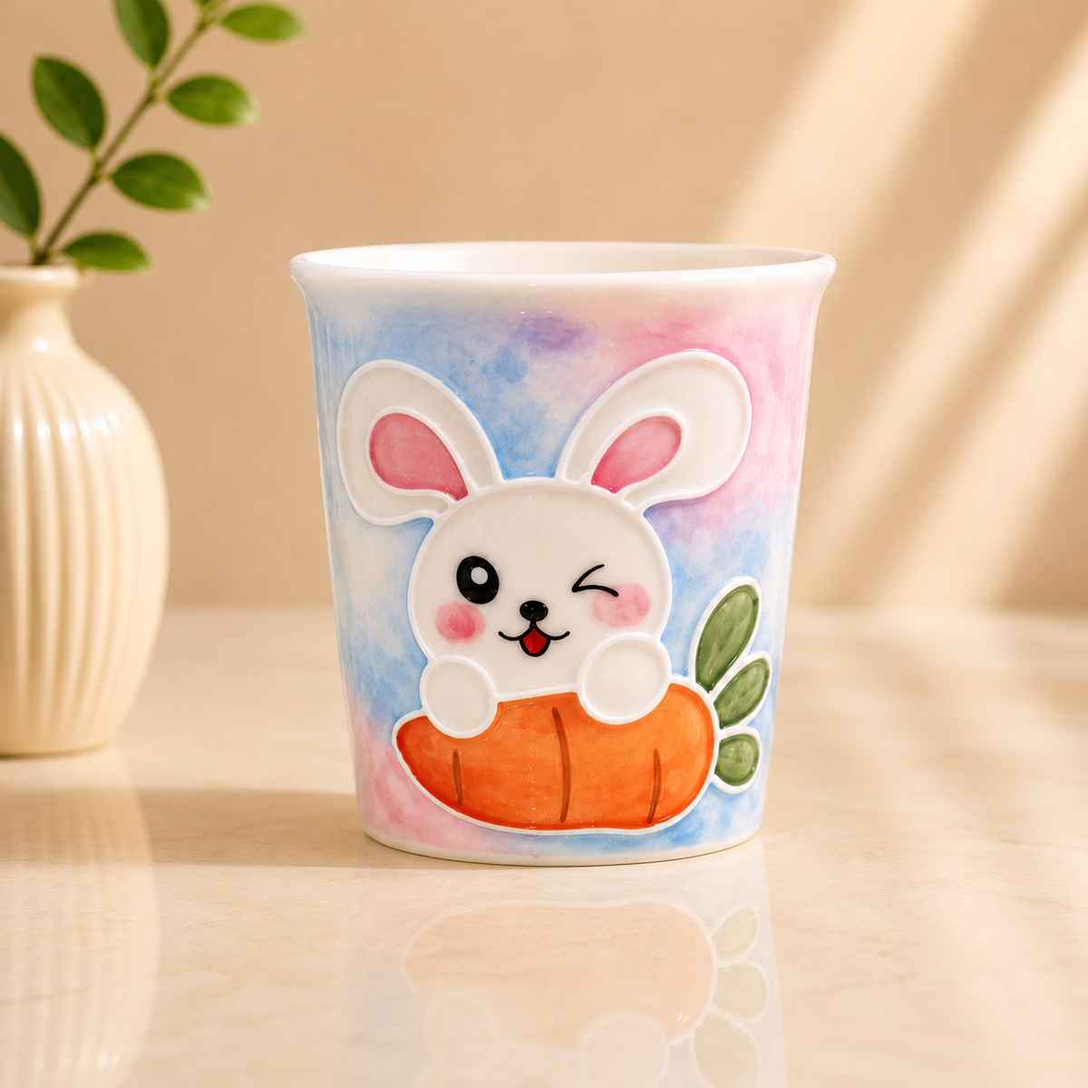 Handmade Carrot Bunny Mini Cup