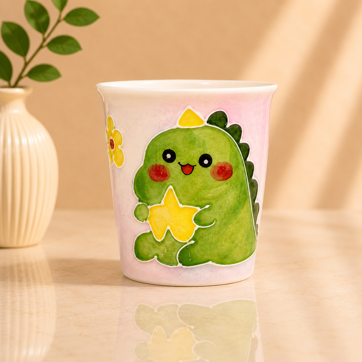 Handmade Dino Star Mini Cup