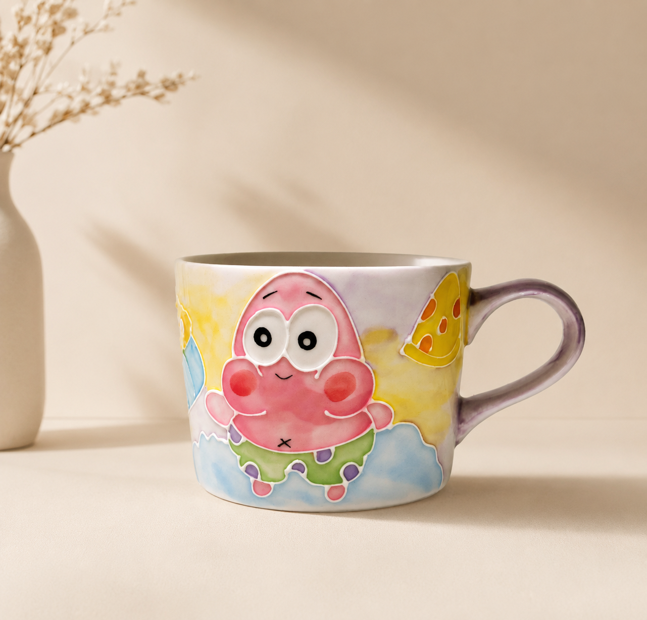 Handmade Patrick Star Mug with Handle (200ml)