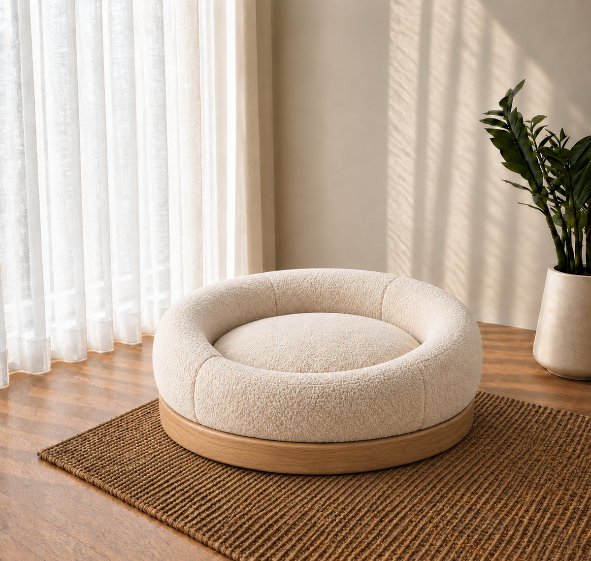 The Haven Boucle Pet Bed