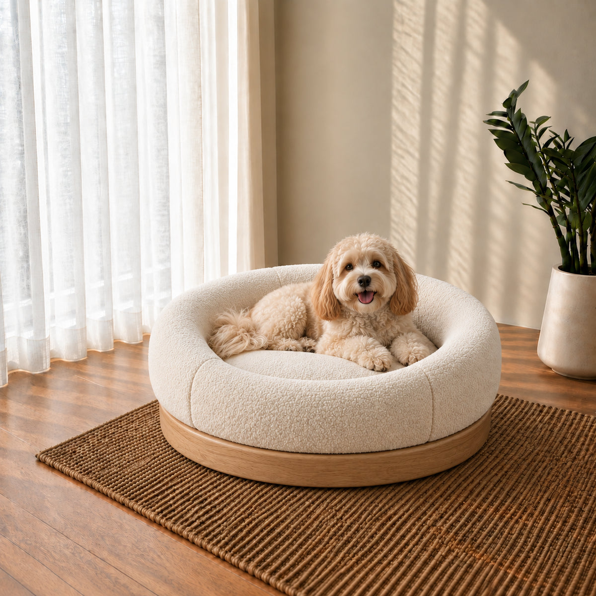 The Haven Boucle Pet Bed