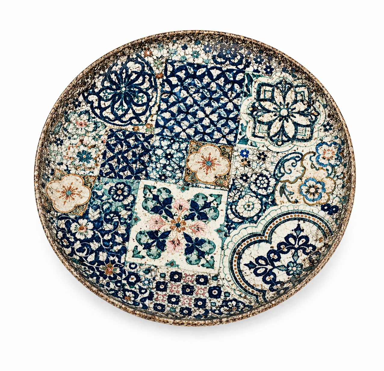 Decorated Plate Dijital Mariana Mint 21CM