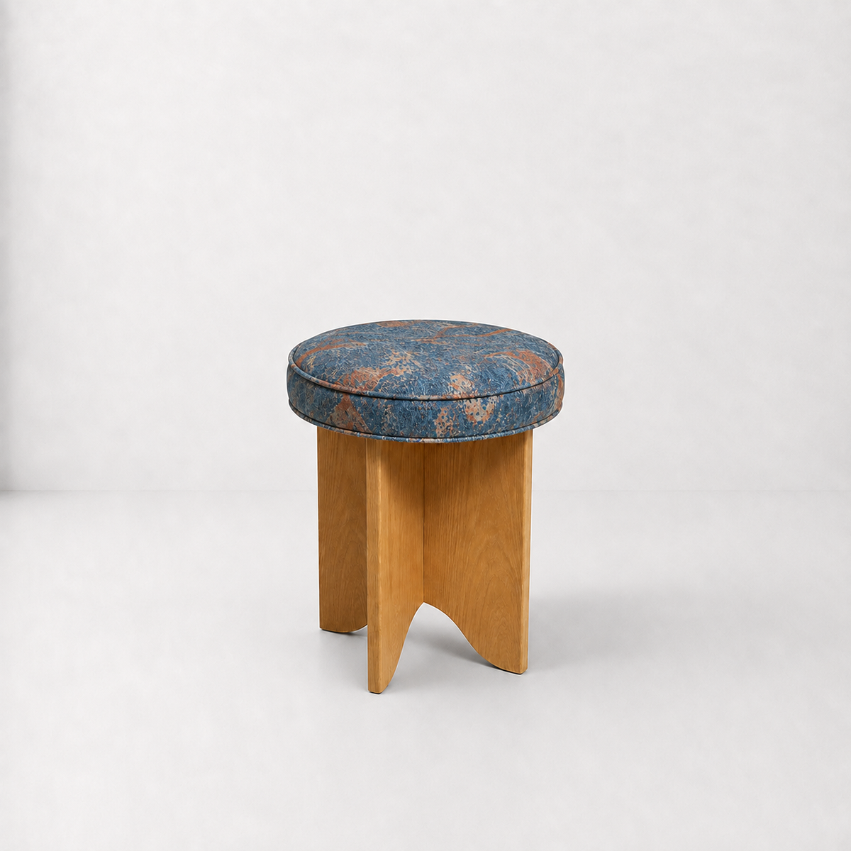 Round Upholstered Stool