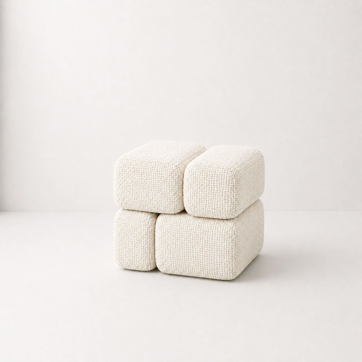 Quad Block Pouf