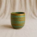 Blue with Brown Vintage Handcrafted Ceramic Coffee Mug