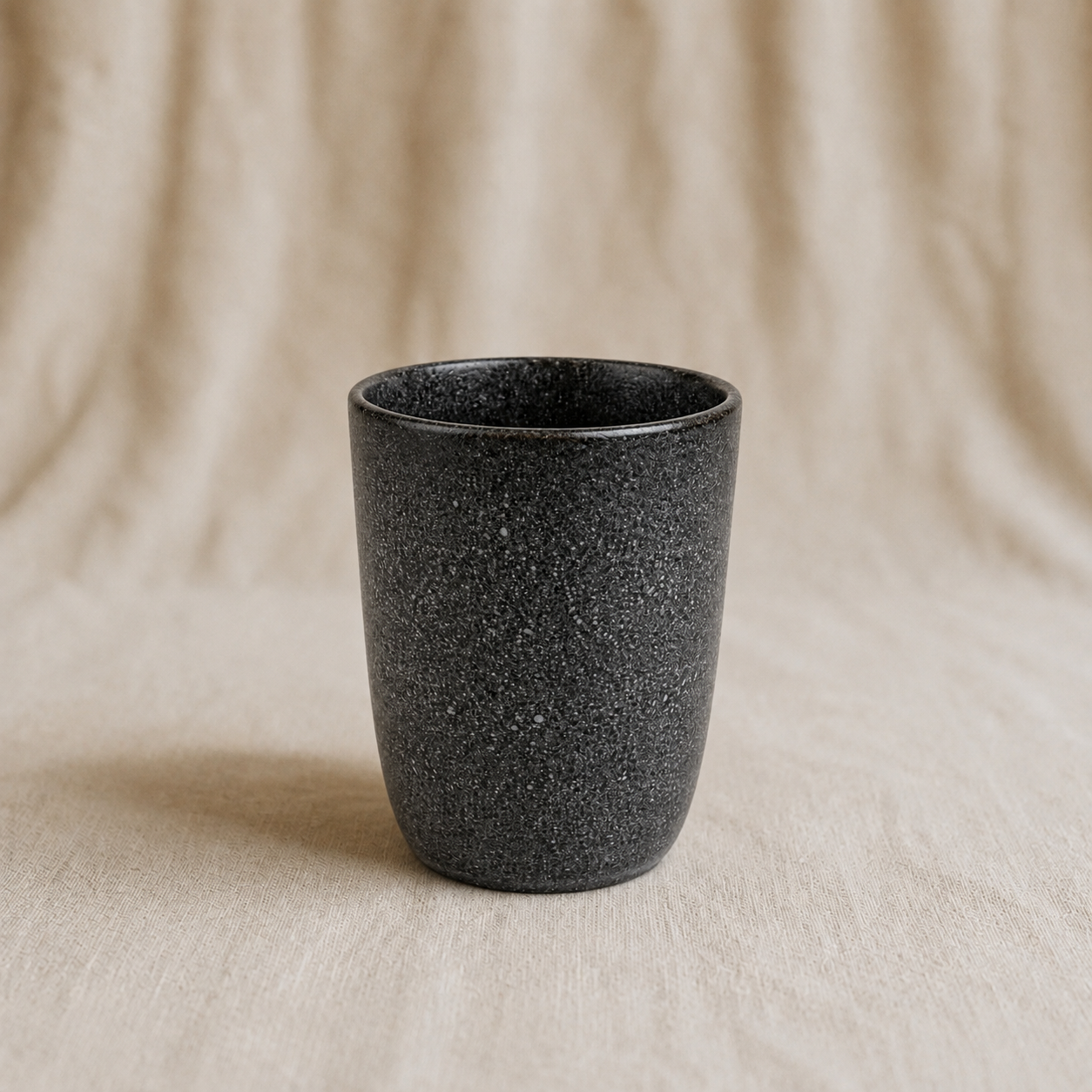 Texture Black Ceramic Tumbler