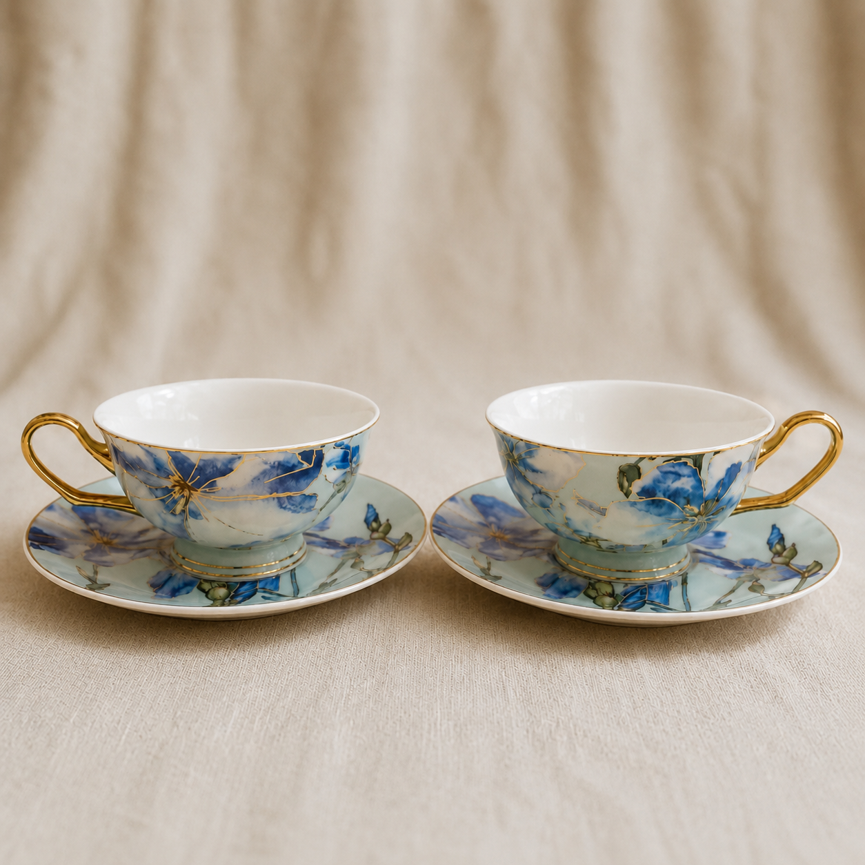 Iris Coffee Pair Cups Set of 2