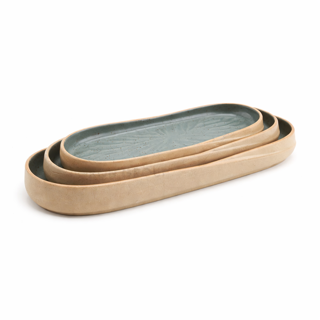 Oval Platter Sandy Black