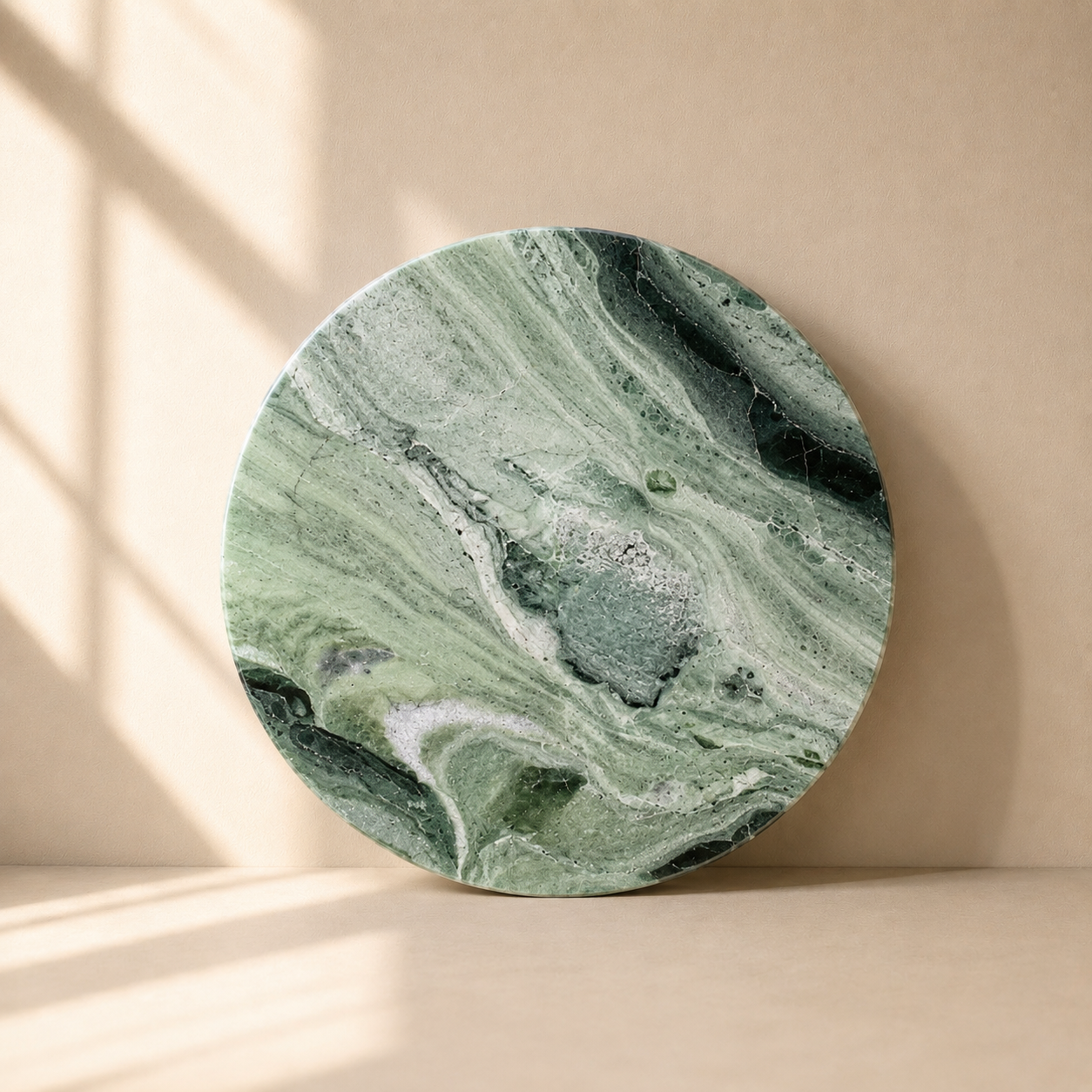 Round Marble Serving Plate (35 cm)