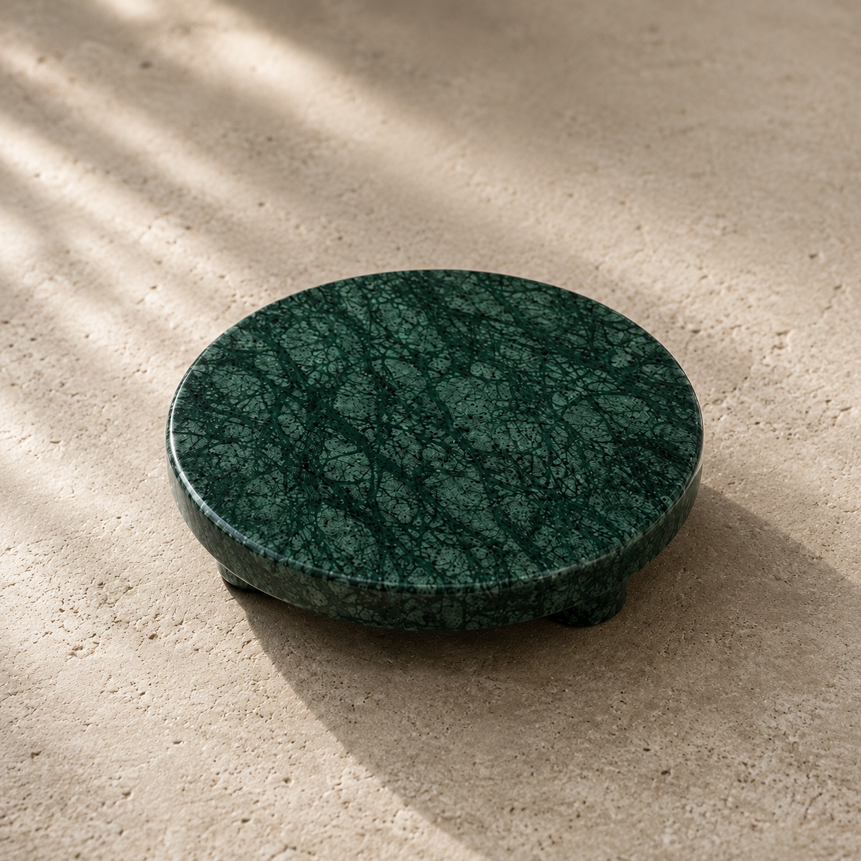 Round Marble Display Platform with Feet (30 cm)