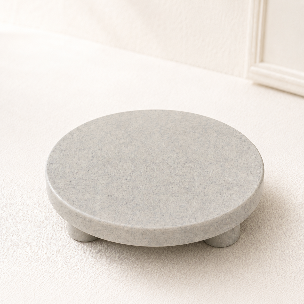 Round Marble Display Platform with Feet (30 cm)