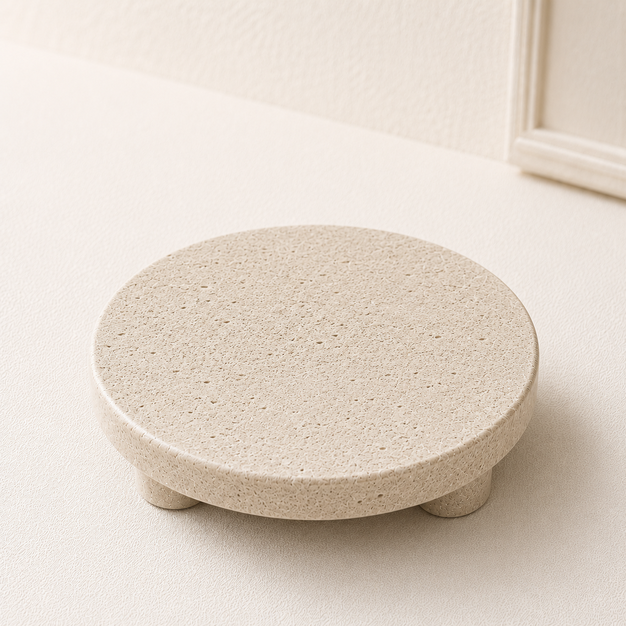Round Marble Display Platform with Feet (30 cm)
