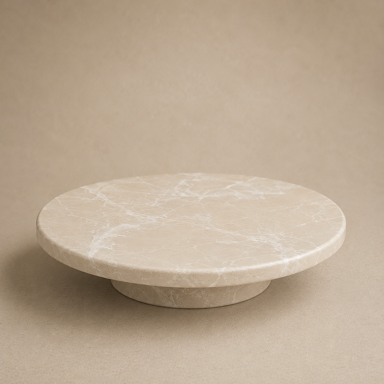Round Marble Pedestal Stand (25 cm)