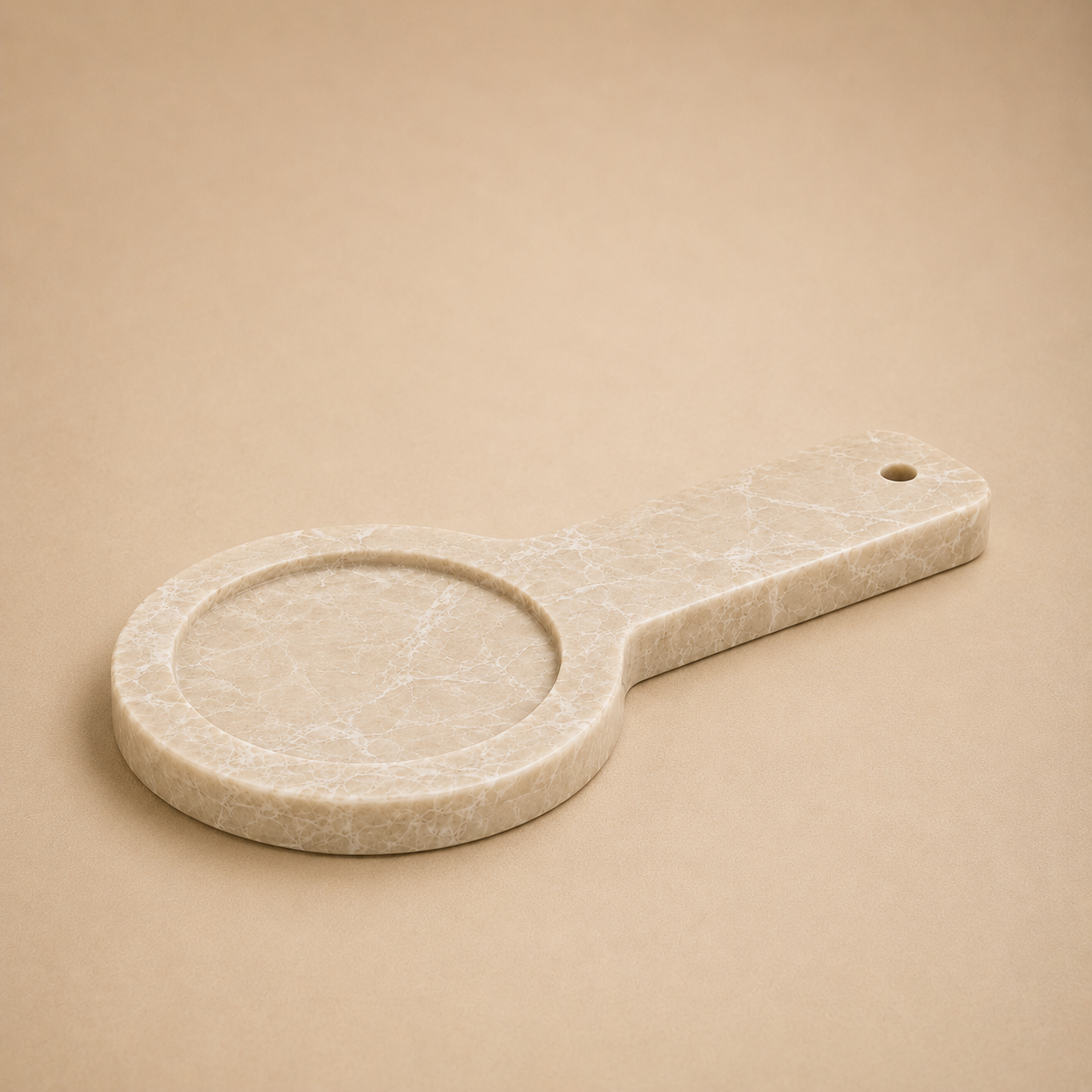 Marble Spoon Rest with Handle (12 cm)