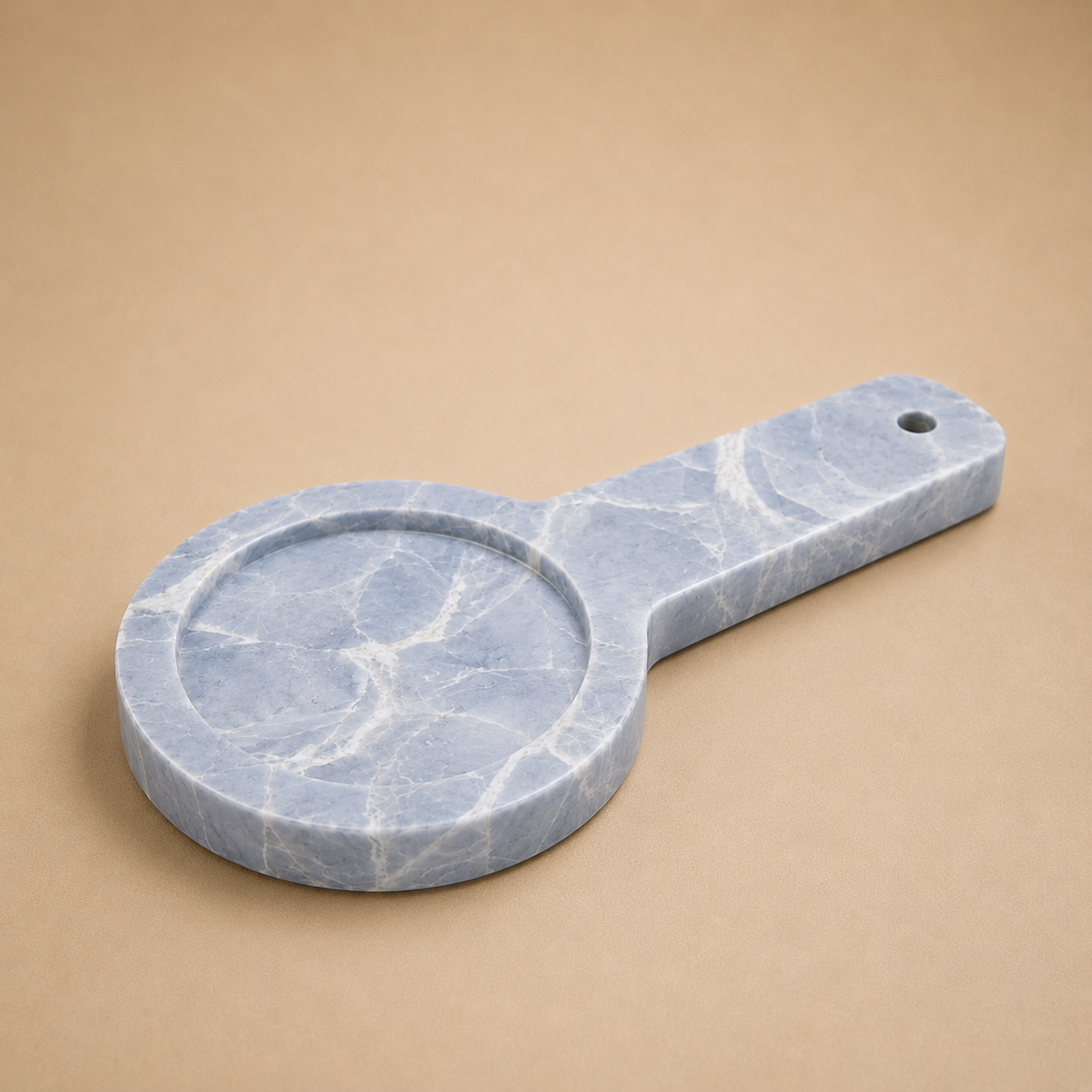 Marble Spoon Rest with Handle (12 cm)