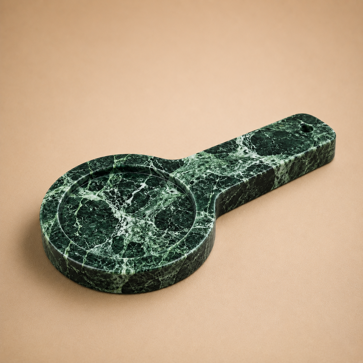 Marble Spoon Rest with Handle (12 cm)
