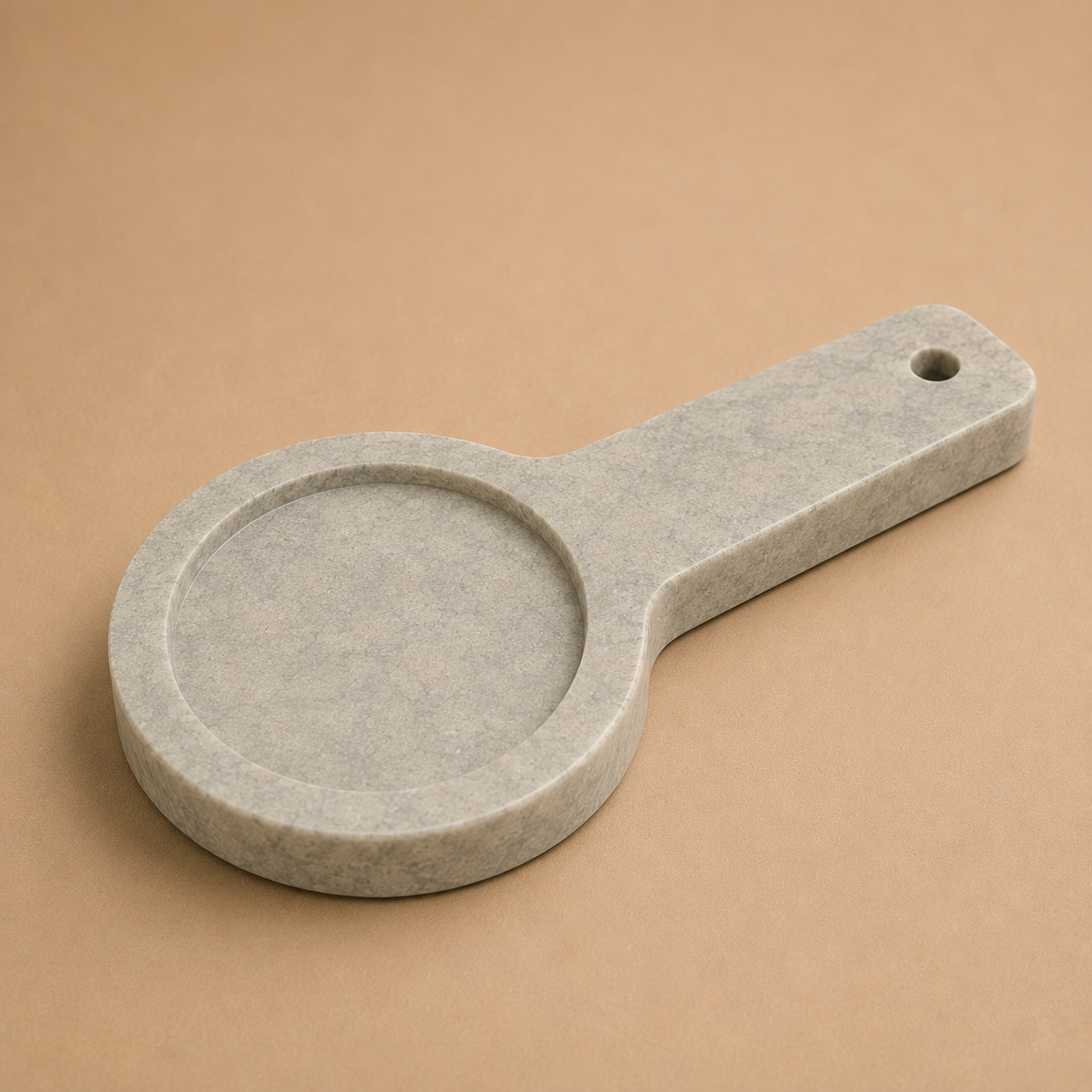 Marble Spoon Rest with Handle (12 cm)