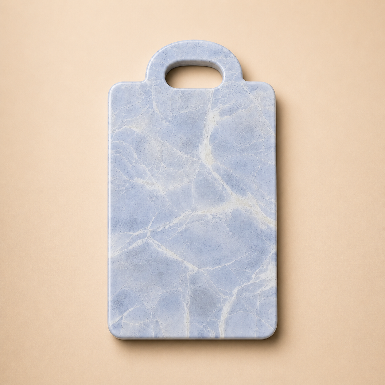 Marble Serving Board with Handle (25x35 cm)