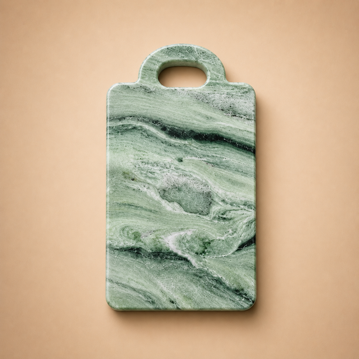 Marble Serving Board with Handle (25x35 cm)