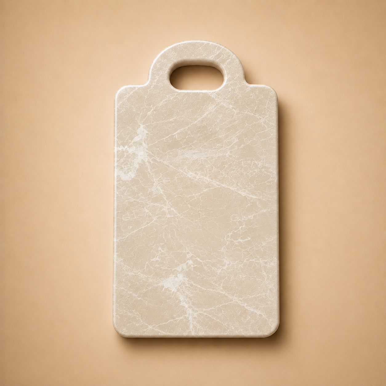 Marble Serving Board with Handle (25x35 cm)