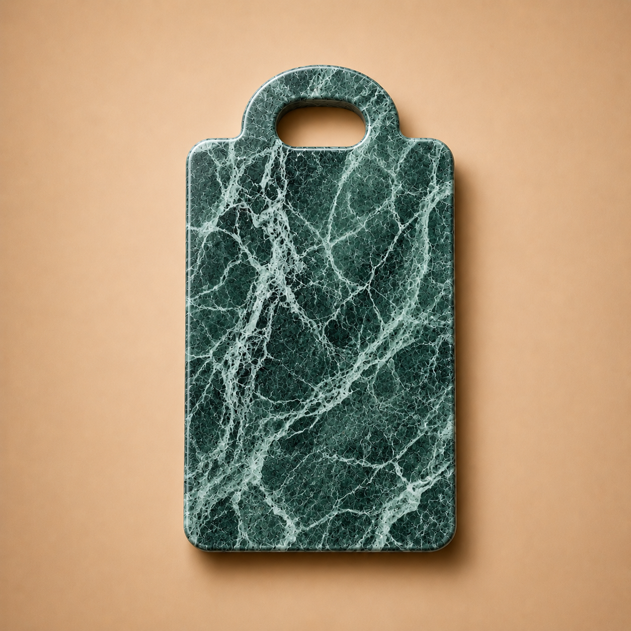 Marble Serving Board with Handle (25x35 cm)