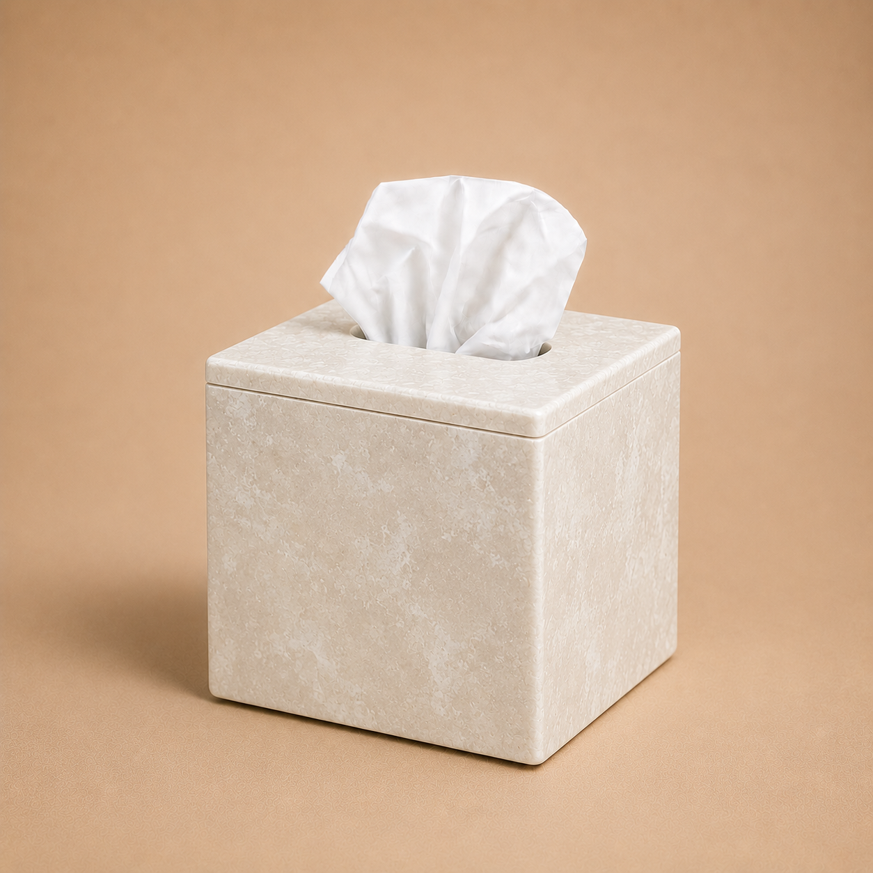 Square Marble Tissue Box Cover