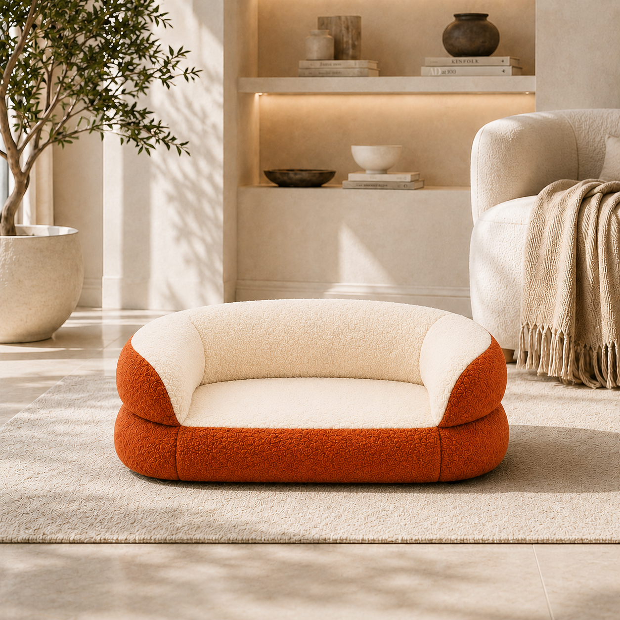 CloudNest Plush Pet Sofa