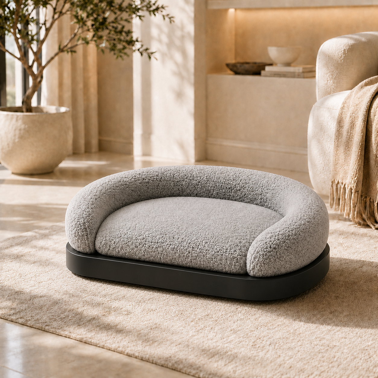 CozyNest Plush Pet Sofa Bed